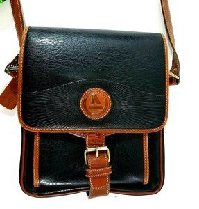 Andantini Moda Italiana Handbag Purse Black with Brown Accents